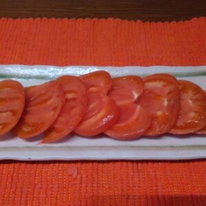 トマトでかんたん夏サラダ♪【シャーベットマト】